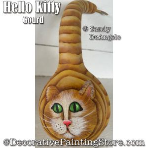 Hello Kitty Gourd Painting Pattern - Sandy DeAngelo